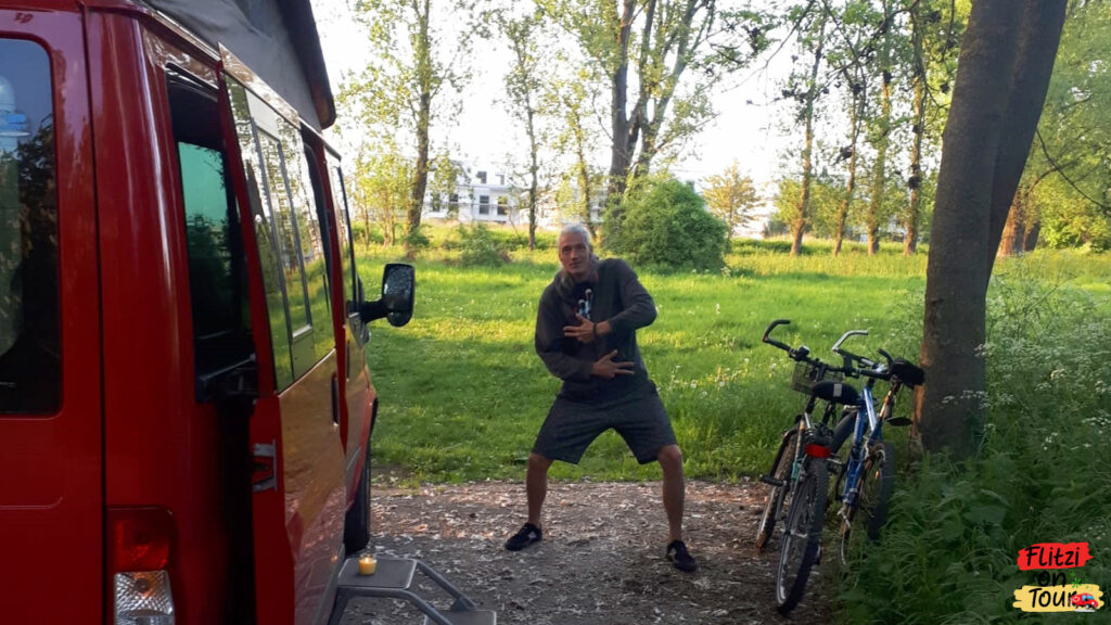 Ankunft mit Flitzi am Brunosee in Castrop-Rauxel