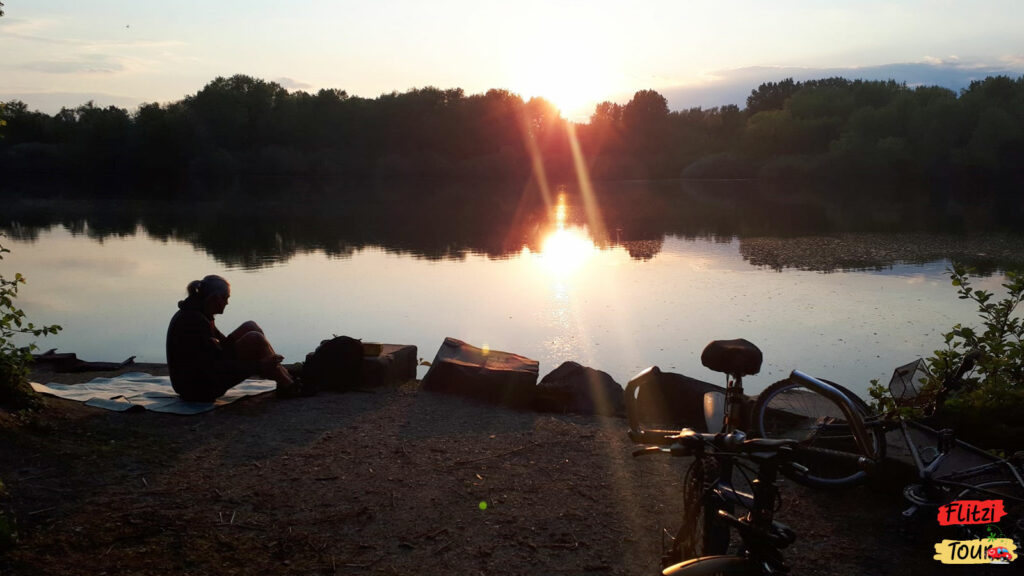 Brunosee bei Sonnenuntergang