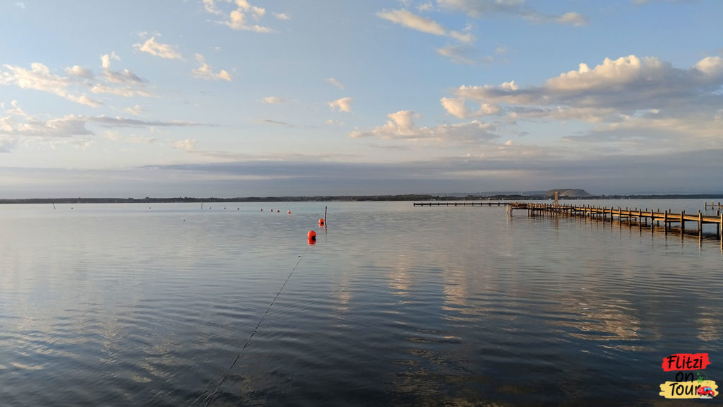 Blick am Morgen über das Steinhuder Meer