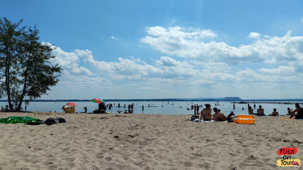 Sonnen und Baden am Nordstrand des Steinhuder Meeres.