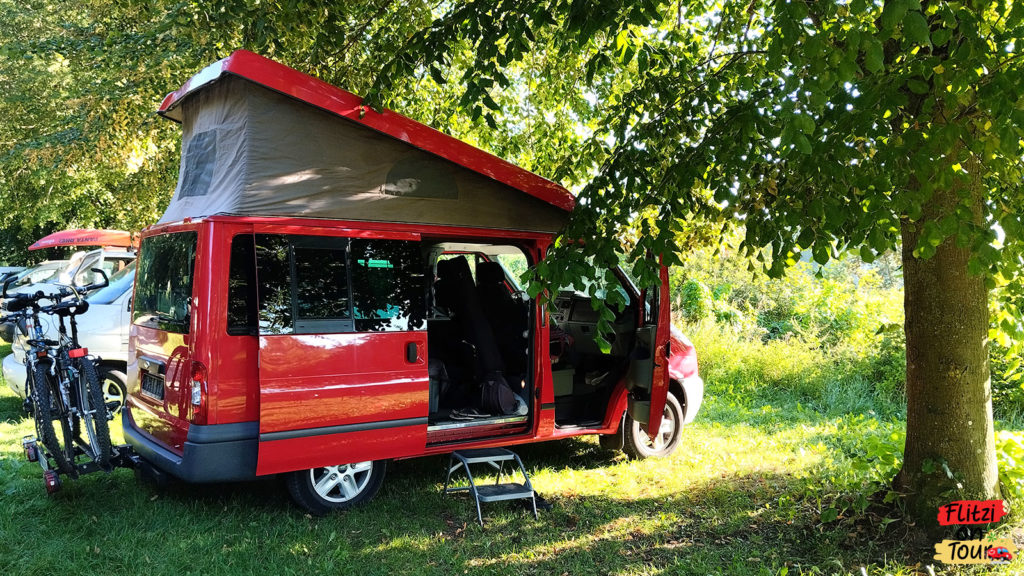 Stellplatz auf dem Parkplatz Brook